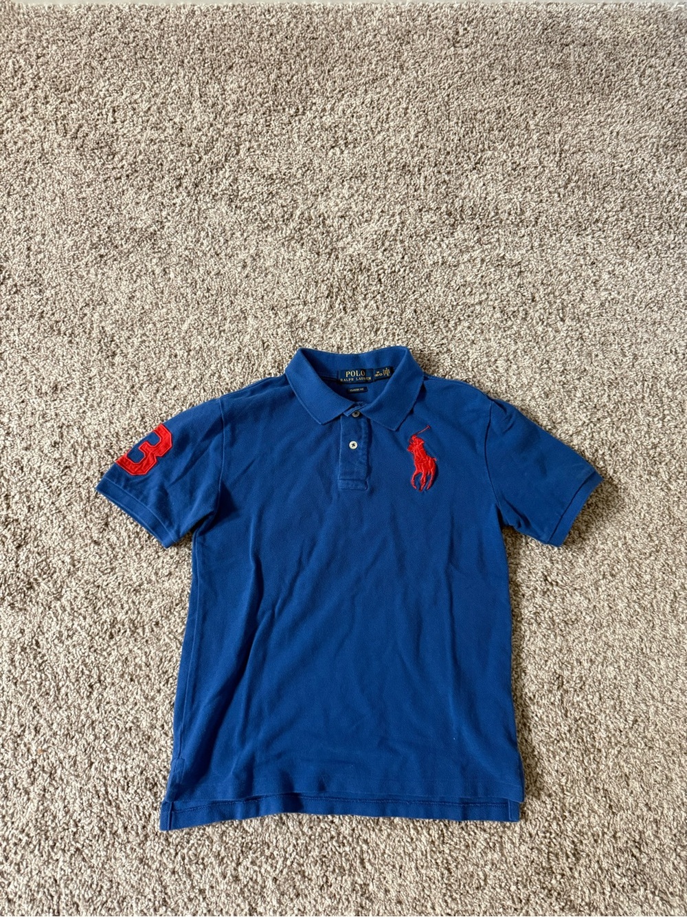 Polo by Ralph Lauren Royal Blue Polo with Red Logo